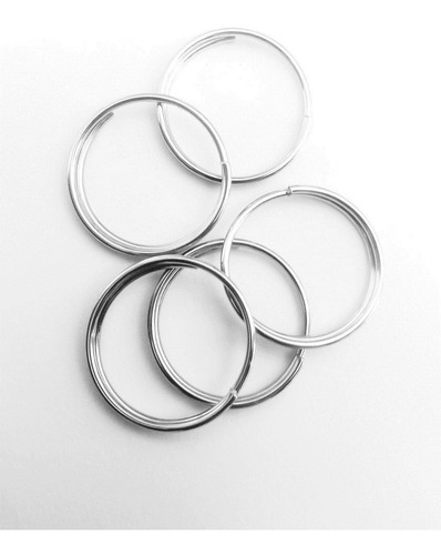 Imagem 1 de 1 de Argolas Para Chaveiro 22mm (1000 Peças)