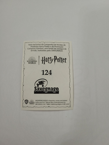 Figurinha No 124 Do Album Harry Potter A Magia Da Amizade Harry Potter Harry Potter A Magia Da Amizade