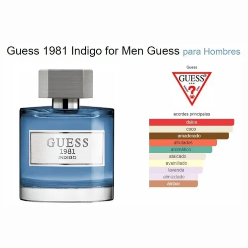 Perfume Guess 1981 Indigo Edt 100ml Caballero MercadoLibre