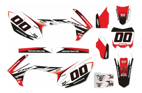 Adesivos Laminados Moto Trilha Motocross Crf 450r 2015 15748