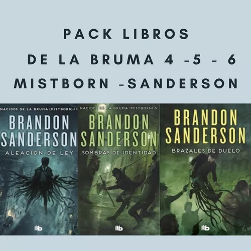 Libros de la serie Nacidos de la Bruma. Mistborn - Libros Urgentes