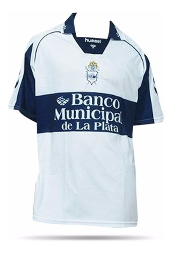 Imagen 1 de 4 de Camiseta Retro Gimnasia Y Esgrima De La Plata Hummel Oficial