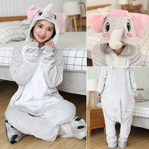 Conjunto De Pijama De Elefante Onesie De Animal Adulto, Ropa