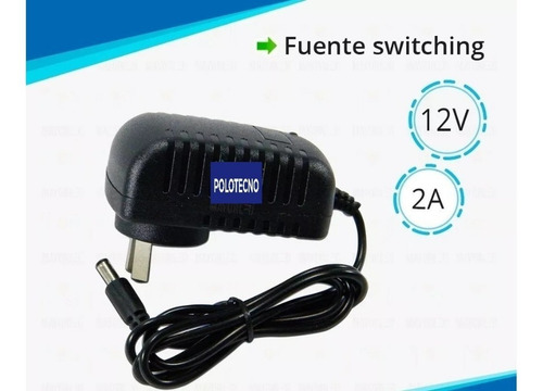 Imagen 4 de 5 de Fuente Switching 12v 2a Tiraled 5050 Cctv Camara