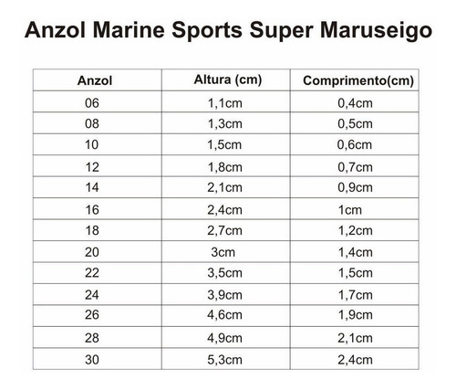 Anzol Super Maruseigo 12 Marine Sports Cart C/50