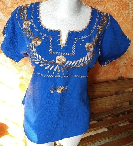 Blusas bordadas con liston sales