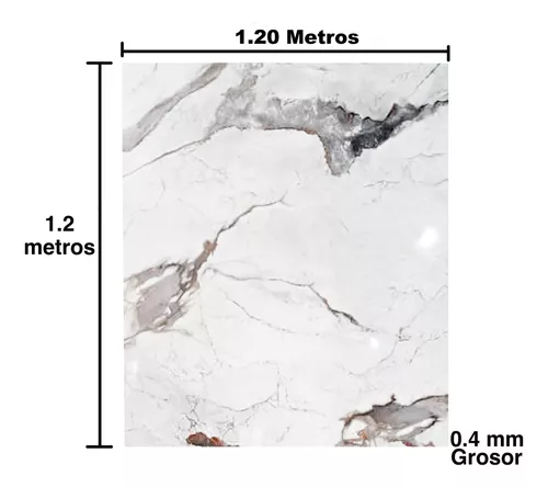 Panel Tipo Marmol Blanco Carrara Pvc Lamina Homely Elegance