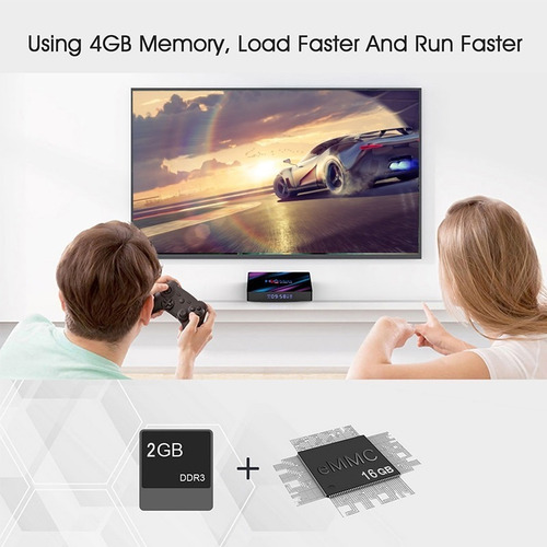 Melhor Tv Box H96 Max 2gb+16gb Para Netflix, Filmes E Tv 4k