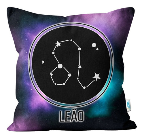 Almofada 40x40 Signos Leão Horóscopo Mistic Desenho Do Tecido Signo