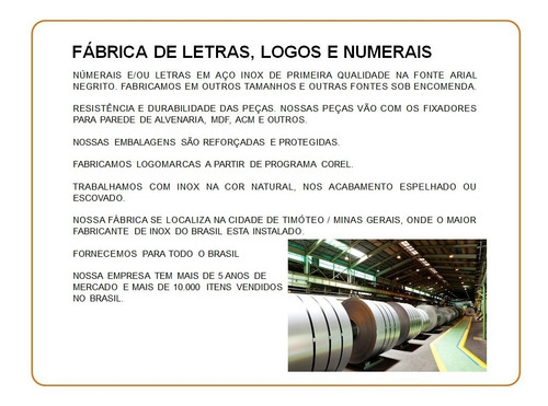 Logomarca Quadrangular, 04 Pçs De 80cm, Com Led