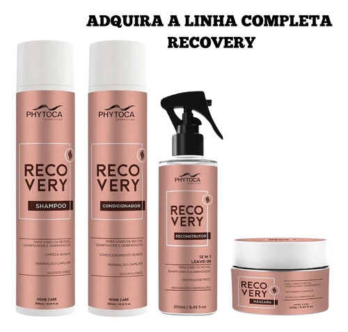 Shampoo Recovery Phytoca Reparação Regeneração Capilar 300ml