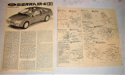 Modelo Tamiya 1/24 Ford Sierra Xr-4i Kit De Armado (mr2023)