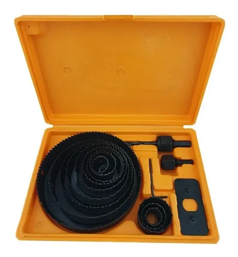 Juego Hoja Broca Sierra Copa Para Madera 16 Piezas Toolmak