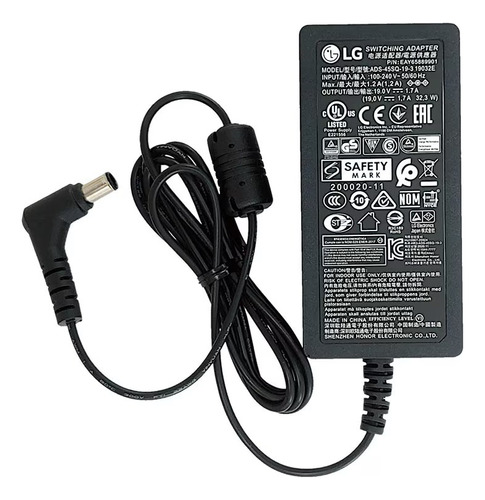 Cargador Fuente Poder Original Para Monitores LG 19v-2.1a 