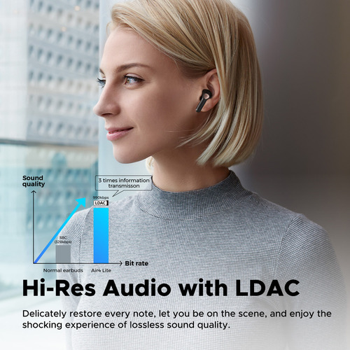 Audífonos Tws Soundpeats Air4 Lite Bluetooth 5.3 Anc
