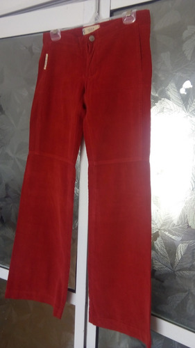 Pantalon Corderoy Rojo Tomate