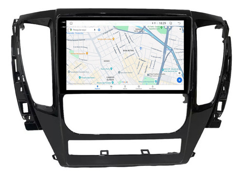Multimidia Pajero Sport 9p Android Carplay 4/64gb + Ré