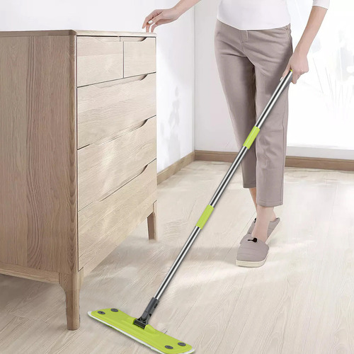 Fregona Limpiadora Giratoria J 360° Con Mango De Acero Inoxi