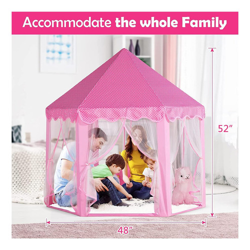 Carpa De Juego Wilwolfer Princess Castle Para Niñas, Tiendas