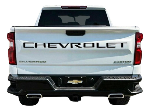 Letras 3d Tapa Trasera Chevrolet Silverado Cheyenne 19-22