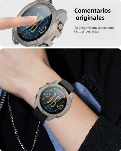 Funda Case De Pc Transparente Premium Para Garmin Tactix 8