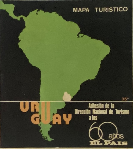 Uruguay, Mapa Turístico, 1982  Cr8