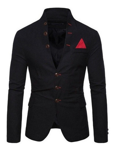 Blazer Saco Delgado Slim Fit Cuello Alto Para Hombre Nuevo