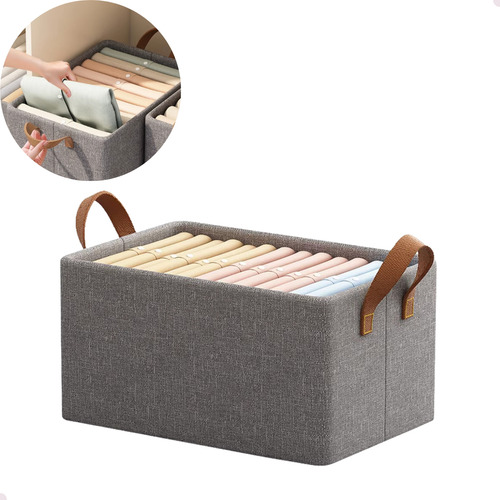 Cesto Organizador Dobravel Com Suporte Interno Multiuso