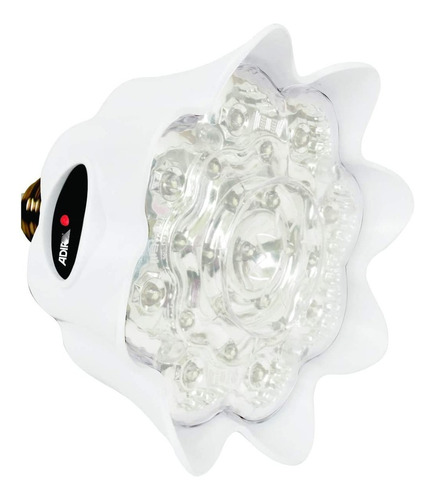 Lampara De Emergencia Recargable 23 Leds Adir 1467 C/ Gancho Color Blanco