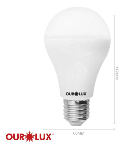 Lâmpada De Led 9w 127/220V E27 - Ourolux Cor da luz Branco-neutro