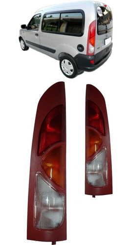 Jgo X2 Faro Trasero Kangoo  98 99 00 01 2 3 4 5 06 07 Porton