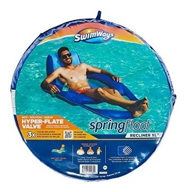 Imagen 2 de 5 de Inflable Para Piscina Swimways - Spring Float Reclina Fr15i