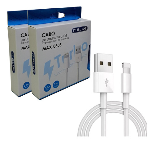 Cabo It-blue Max-0305 Usb P/ iPhone 12 13 Lightning