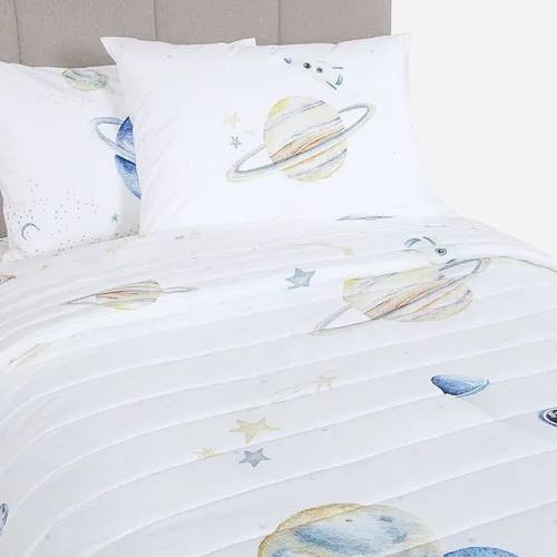 Cubrecama Rosen Kids Algodón Universo 1,5 Plazas