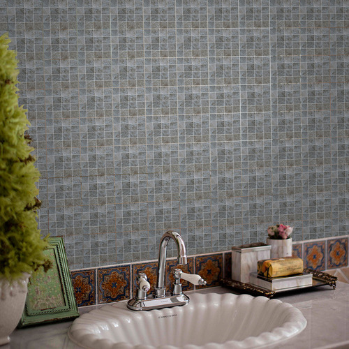 Pegatinas Autoadhesivas De Pared I Con Forma De Azulejo De C
