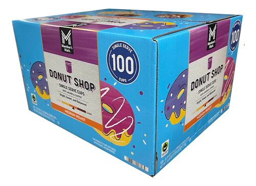 Members Mark keurig café donut shop k-cup 100 pods