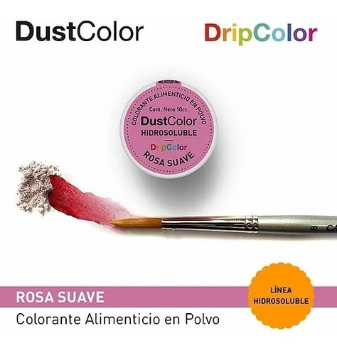 Colorante En Polvo Hidrosoluble Rosa Suave 10 Cc Dust Color 