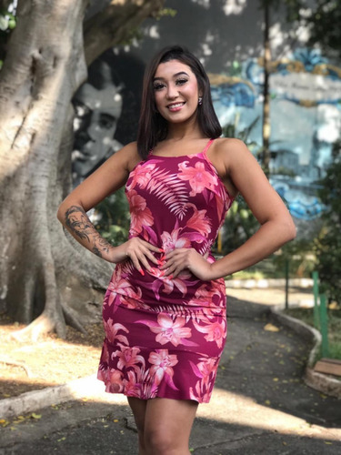 Imagem 6 de 8 de Kit 3 Vestido Feminino Moda Verão Tendência Alça Ciganinha