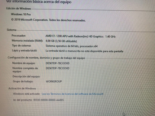 Computadora Compaq 18 All In One Pc