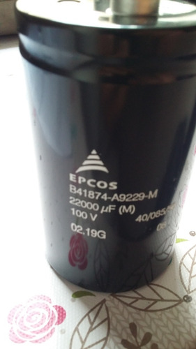 Imagem 7 de 10 de 2x Capacitor Eletrolitico 22.000uf X 100v * Epcos * 22000uf
