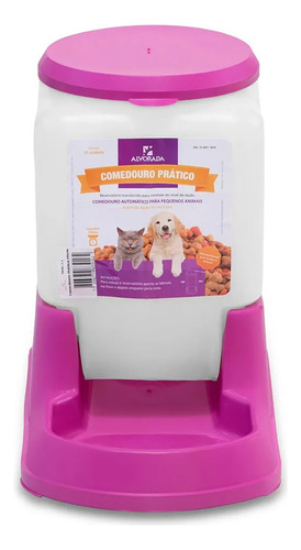 Dispensador Comedero Perro 3 Lts Rosado