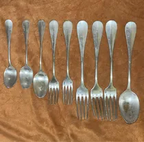 Comprar Cubiertos Antiguos Tenedor Y Cuchara Christofle Lote De 9