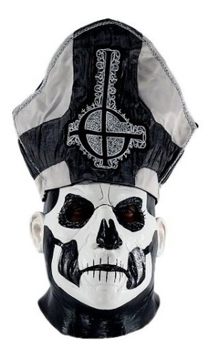 Máscara De La Banda Ghost Papa Ll Deluxe Trick Or Treat Color Blanco