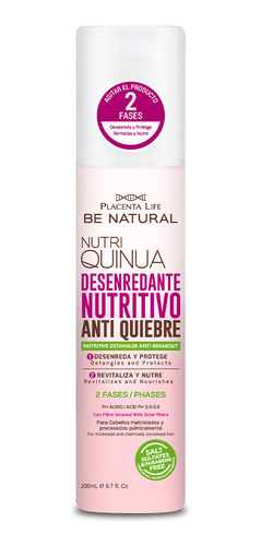 Desenredante Antifrizz Bifásico Benatural Nutriquinua 200 Ml