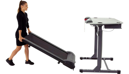 Exerpeutic 5000 Exerwork 20  Wide Belt Desk Treadmill With A