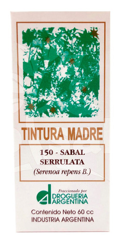 Tintura Madre Sabal Serrulata X 60 Cc Drogueria Argentina