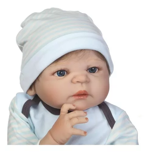 Bebe Reborn Menino 100% Silicone 57 Cm - Edu - Full