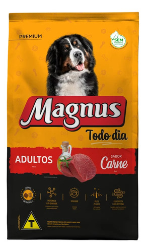 Racao Magnus Todo Dia Cao Ad Carne 10kg