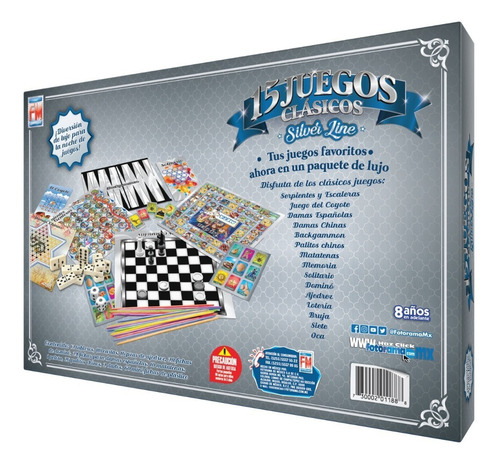 Juegos De Mesa Silver 15 Juegos 1188