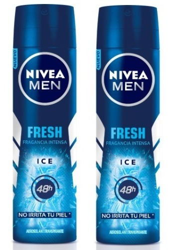 Desodorante Nivea En Spray Fresh Ice X 2